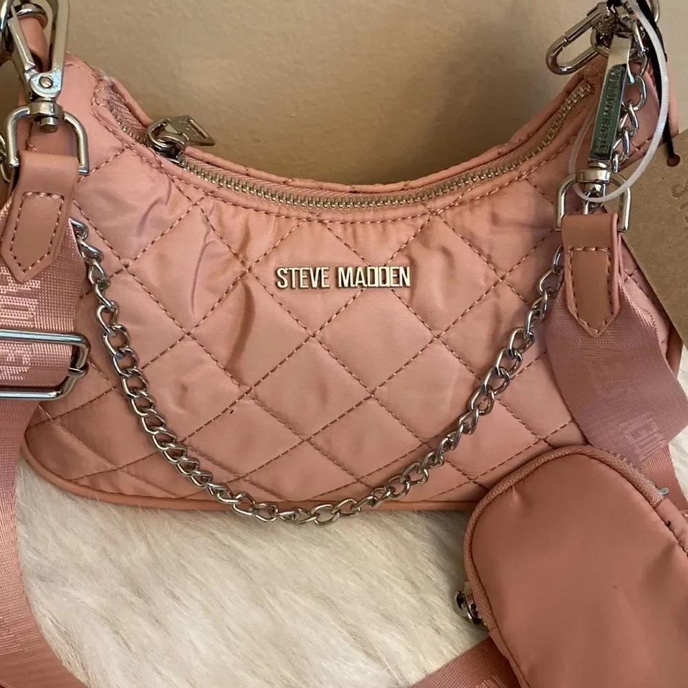 NWT Steve Madden (Btamela) Crossbody w/ AirPod Pouch- Peach - Picture 8 of 16